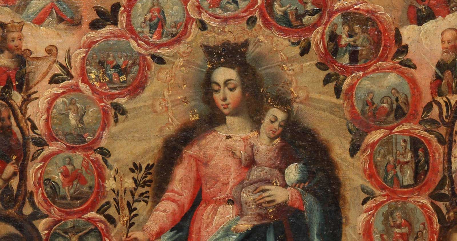 This collection of 17th- and 18th-century paintings illuminate the Indigenous Catholic religious practices and adaptations of European visual sources developed by Indigenous and Mestizo artists in Viceregal Peru and Bolivia.