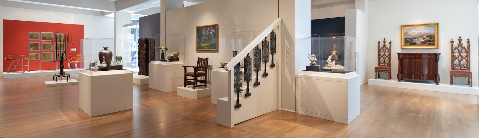 Newly reimagined in 2018, the decorative arts galleries now include works from the 20th and 21st centuries. 

